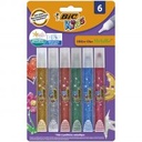 Pâte à paillettes métalliques 6 couleurs