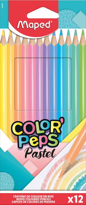 12 crayons de couleur maped