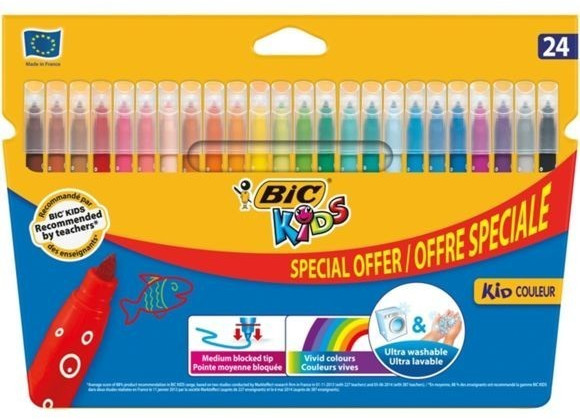 Paquet de 24 feutres Bic Kids