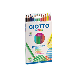 12 Gros crayons de couleur Giotto