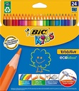 24 crayons de couleurs bic